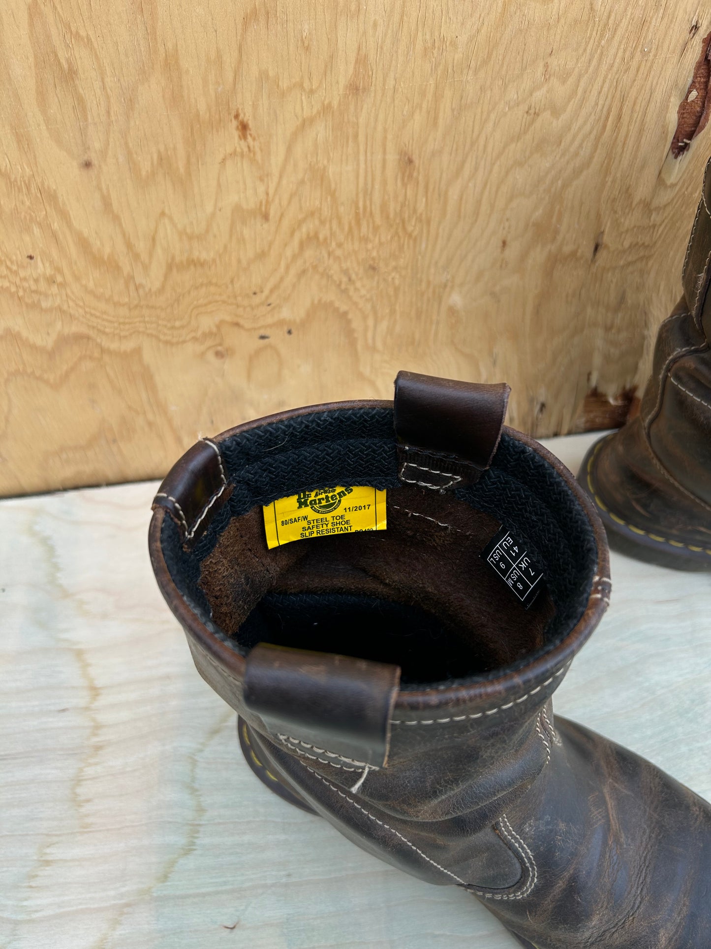 Doc Martens steel toe boots