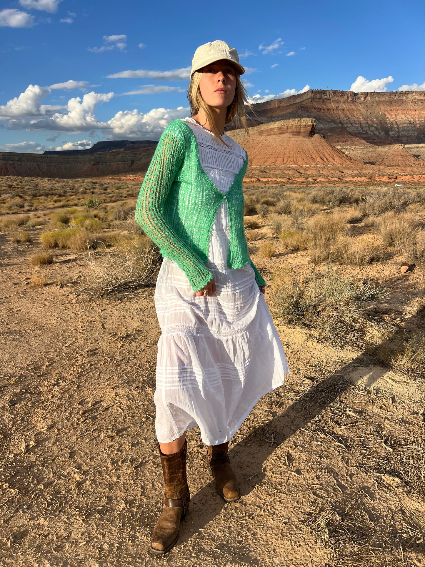 silver speckled cardigan