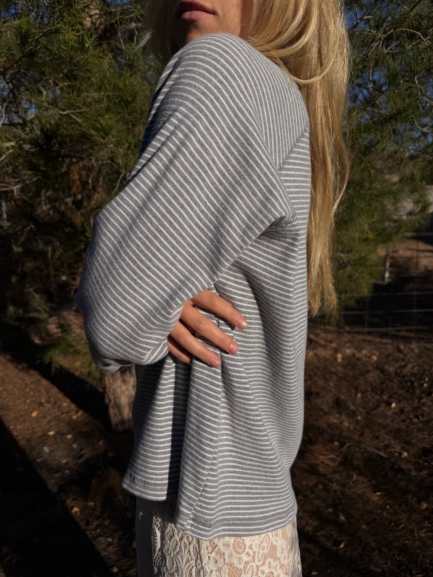 striped top